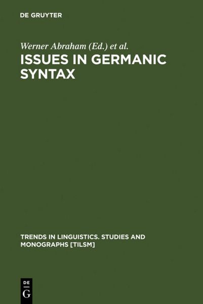 Produktbild: Issues in Germanic Syntax