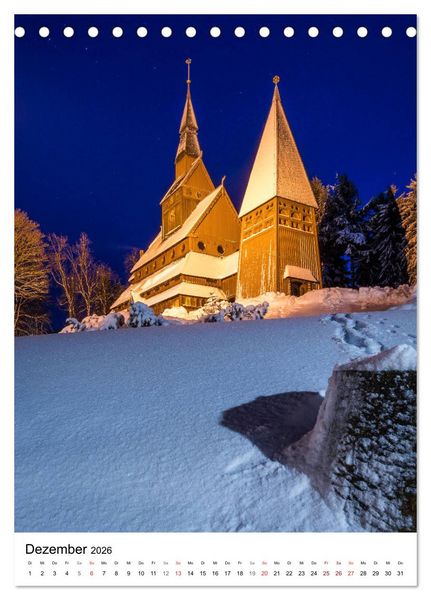 Produktbild: Der Harz - Malerische Orte (Tischkalender 2026 DIN A5 hoch), CALVENDO Monatskalender