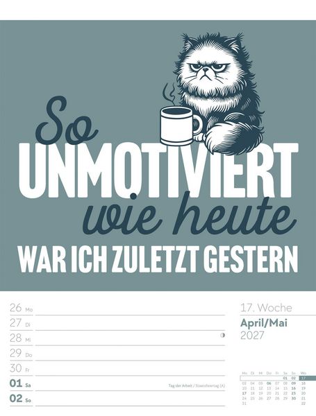 Produktbild: Klartext Spr&uuml;chekalender Wochenplaner 2027