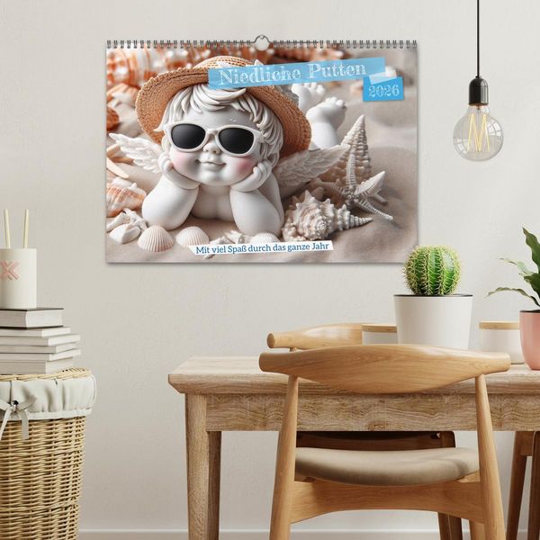 Produktbild: Niedliche Putten (Wandkalender 2026 DIN A3 quer), CALVENDO Monatskalender
