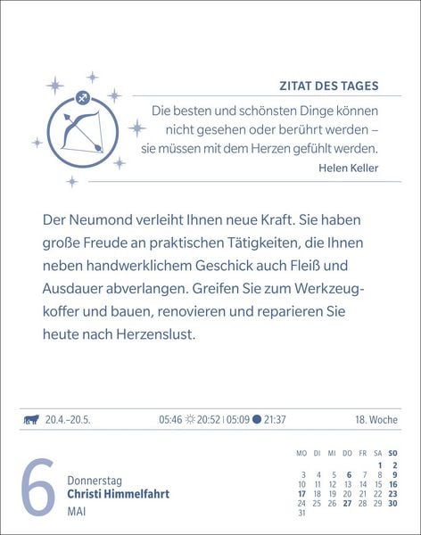 Produktbild: Sch&uuml;tze Sternzeichenkalender 2027 - Tagesabrei&szlig;kalender - Ihr Horoskop f&uuml;r jeden Tag