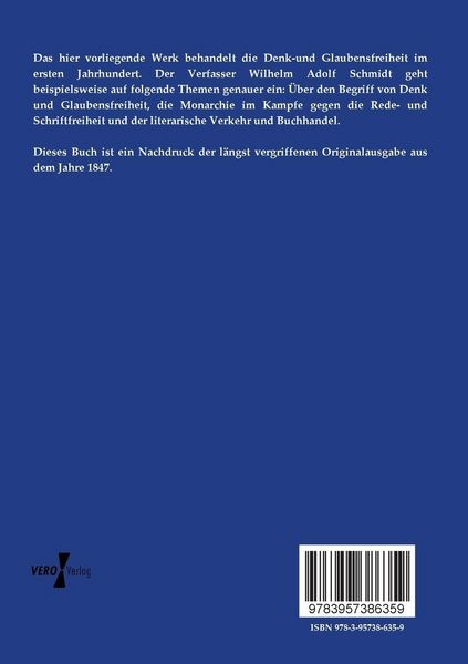 Produktbild: Geschichte der Denk- und Glaubensfreiheit