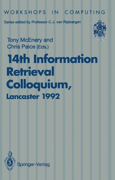 Produktbild: 14th Information Retrieval Colloquium
