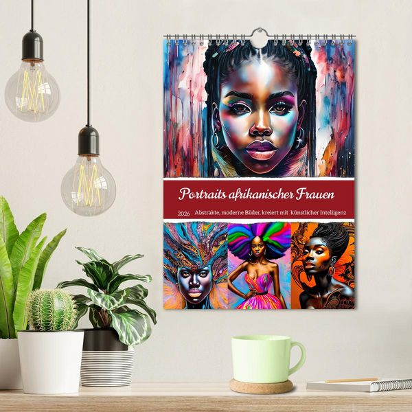 Produktbild: Portraits afrikanischer Frauen (Wandkalender 2026 DIN A4 hoch), CALVENDO Monatskalender