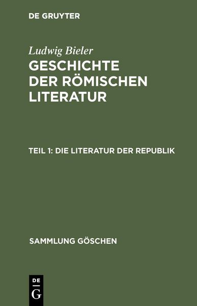 Produktbild: Die Literatur der Republik