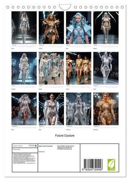 Produktbild: Future Couture (Wandkalender 2026 DIN A4 hoch), CALVENDO Monatskalender