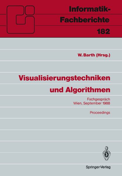 Visualisierungstechniken und Algorithmen, Taschenbuch von , Springer Berlin, 9783540503231