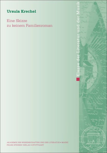 Produktbild: Eine Skizze zu keinem Familienroman