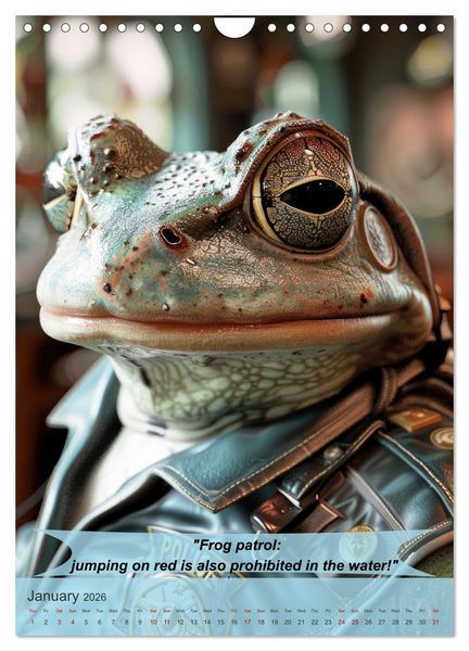 Produktbild: Animalistic and funny police officers (Wall Calendar 2026 DIN A4 portrait), CALVENDO 12 Month Wall Calendar