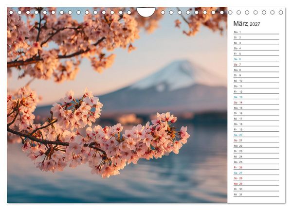 Produktbild: Japanische Kirschbl&uuml;te (Wandkalender 2027 DIN A4 quer), CALVENDO Monatskalender