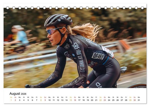 Produktbild: Triathlon Power (Tischkalender 2026 DIN A5 quer), CALVENDO Monatskalender