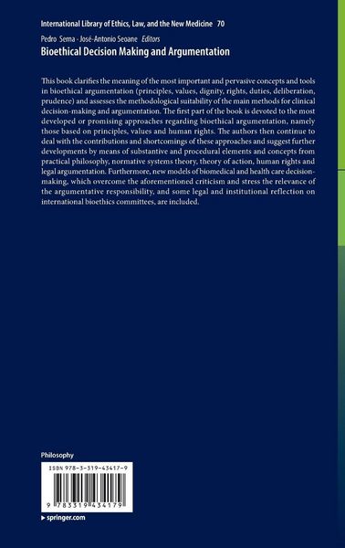 Produktbild: Bioethical Decision Making and Argumentation