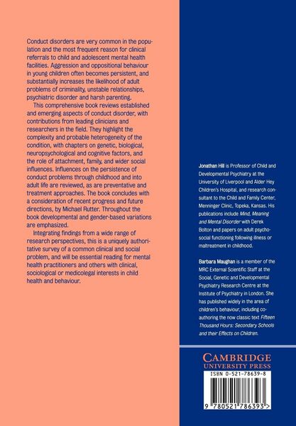 Produktbild: Conduct Disorders in Childhood and Adolescence
