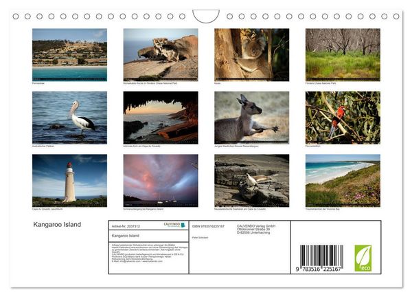 Produktbild: Kangaroo Island (Wandkalender 2026 DIN A4 quer), CALVENDO Monatskalender