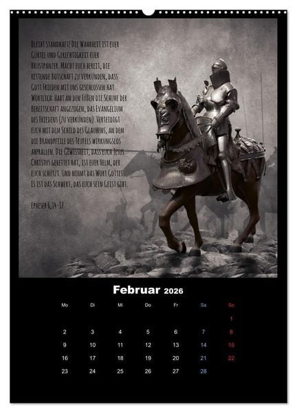 Produktbild: Der Bibelkalender - mit Gottes Wort durchs Jahr (Wandkalender 2026 DIN A2 hoch), CALVENDO Monatskalender
