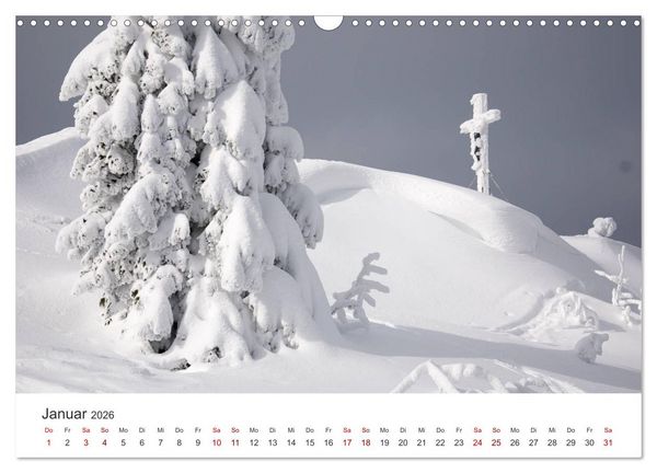 Produktbild: Gipfelkreuze im B&ouml;hmerwald (Wandkalender 2026 DIN A3 quer), CALVENDO Monatskalender