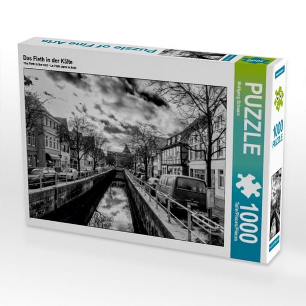 Produktbild: CALVENDO Puzzle Das Fleth in der K&auml;lte 1000 Teile Puzzle quer | 1000 Teile Lege-Gr&ouml;&szlig;e 64 &times; 48 cm Foto-Puzzle f&uuml;r gl&uuml;ckliche Stunden