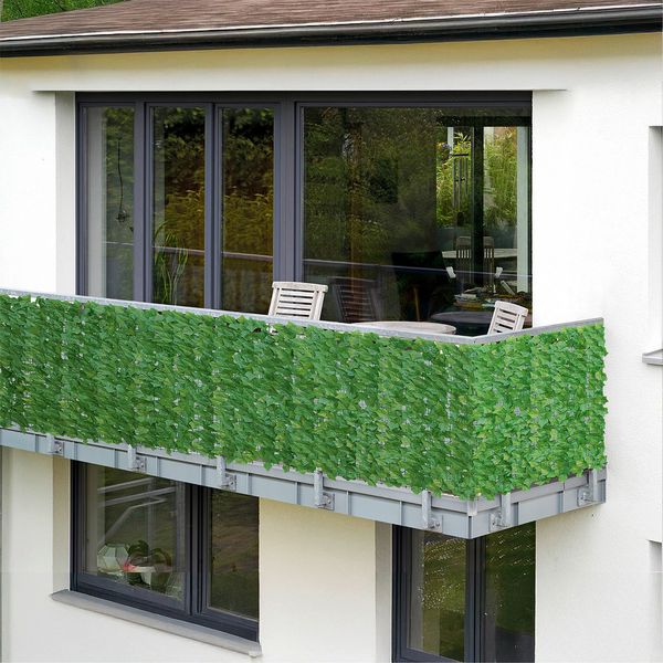 Produktbild: Sichtschutzmatte Efeu 3x1m, gr&uuml;n, Kunststoff, 100x300 cm, pflegeleicht und wetterbest&auml;ndig