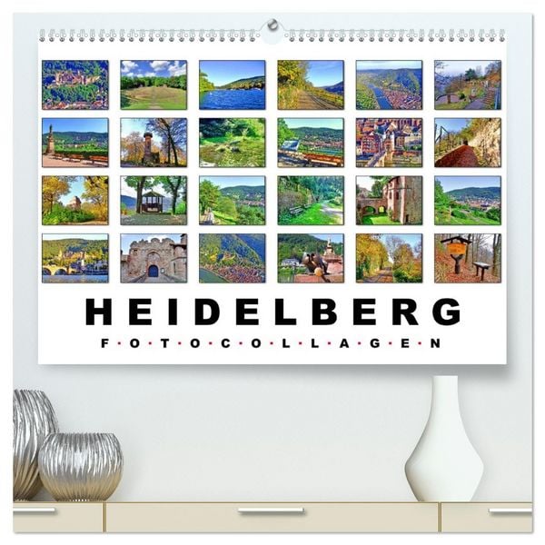 Produktbild: Heidelberg Fotocollagen (hochwertiger Premium Wandkalender 2026 DIN A2 quer), Kunstdruck in Hochglanz