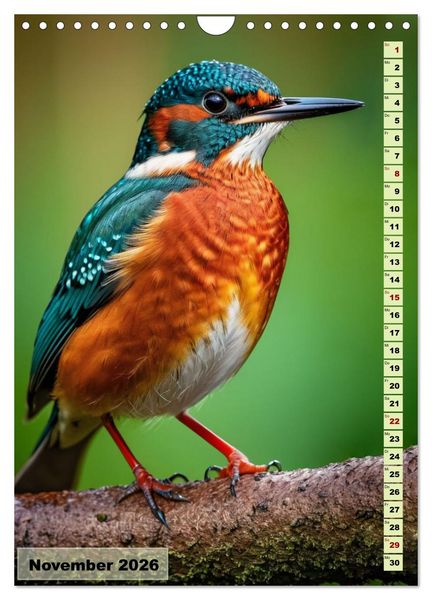 Produktbild: Die buntesten V&ouml;gel der Welt (Wandkalender 2026 DIN A4 hoch), CALVENDO Monatskalender
