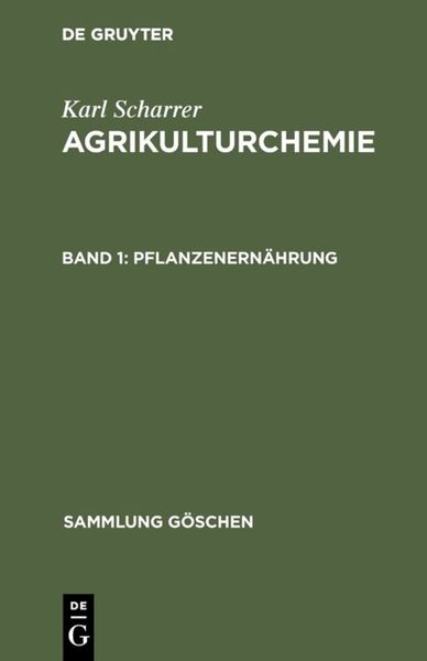 Produktbild: Pflanzenern&auml;hrung