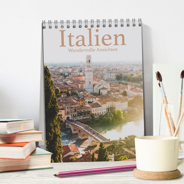 Produktbild: Italien - Wundervolle Ansichten (Tischkalender 2026 DIN A5 hoch), CALVENDO Monatskalender