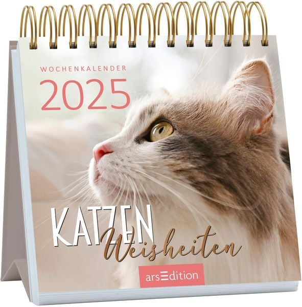 Mini-Wochenkalender Katzenweisheiten 2025