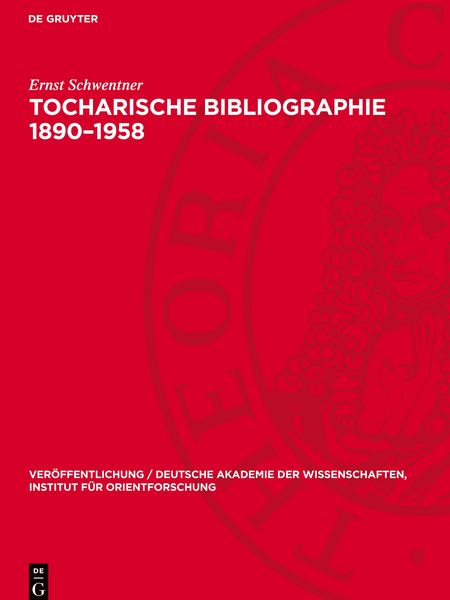 Produktbild: Tocharische Bibliographie 1890-1958