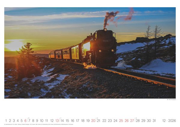 Produktbild: Eisenbahn-Nostalgie - Wandkalender im Format 42 x 29,7