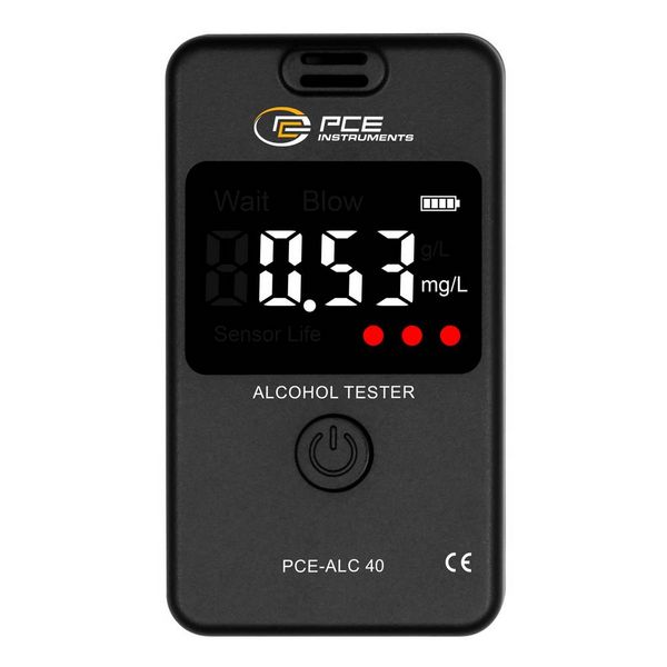 Produktbild: PCE Instruments PCE-ALC 40 Alkoholtester inkl. Display, Verschiedene Einheiten anzeigbar