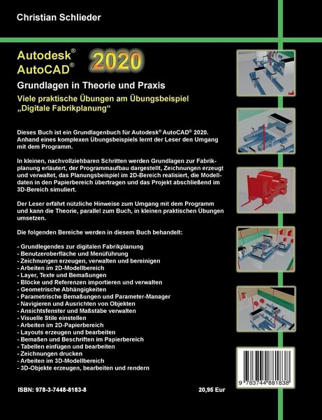 Produktbild: Autodesk AutoCAD 2020 - Grundlagen in Theorie und Praxis