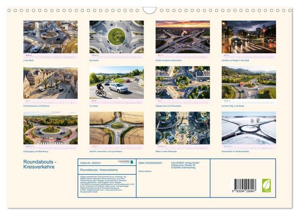 Produktbild: Roundabouts - Kreisverkehre (Wandkalender 2027 DIN A3 quer), CALVENDO Monatskalender