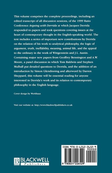 Produktbild: Arguing with Derrida