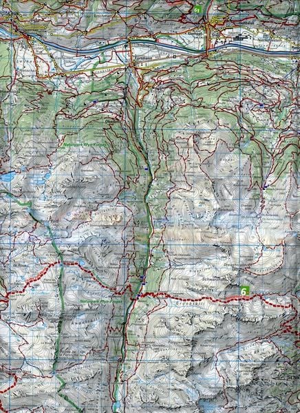 Produktbild: K&uuml;mmerly+Frey Wanderkarte 24 Zermatt, Saas-Fee 1:60.000
