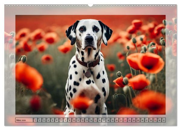 Produktbild: Dalmatiner - freundliche Temperamentsbolzen (hochwertiger Premium Wandkalender 2026 DIN A2 quer), Kunstdruck in Hochglanz