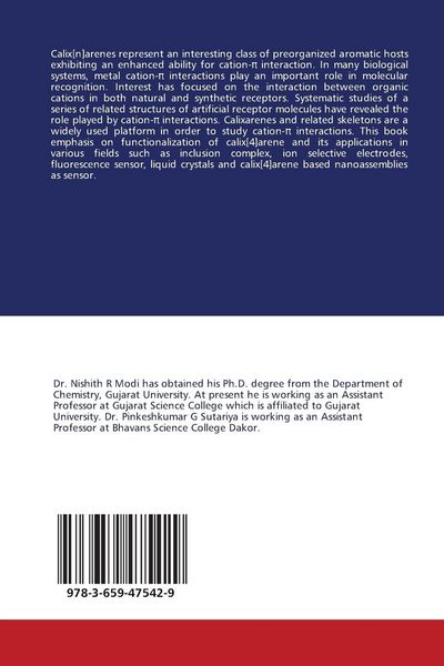 Produktbild: Functionalized calix[4]arenes and its applications