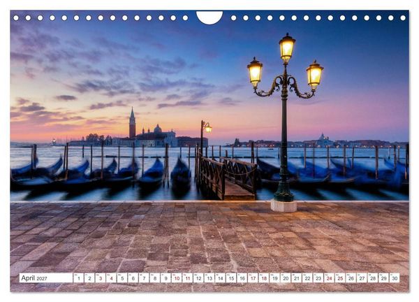 Produktbild: Venedig und Burano - Lagunenstadt und bunte H&auml;user (Wandkalender 2027 DIN A4 quer), CALVENDO Monatskalender