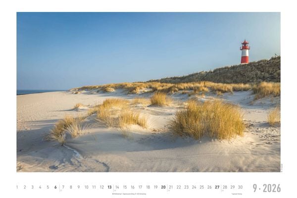 Produktbild: Seeblick 2026 - Bildkalender quer 49,5x33 cm - Sea View - die schönsten Strandbilder - Landschaftskalender - Wandkalender - Wandplaner