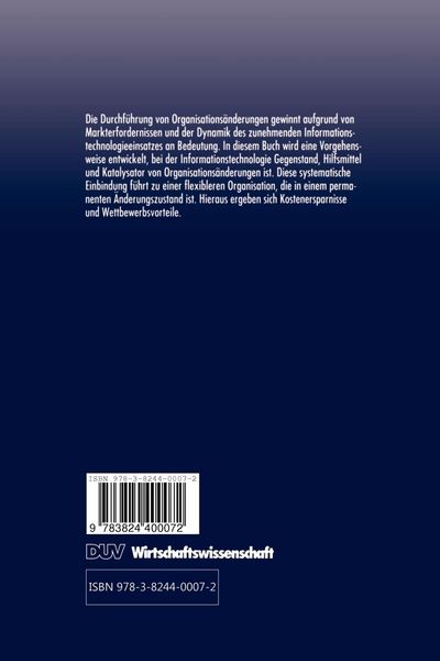 Produktbild: Informationstechnologie und organisatorische &Auml;nderungen