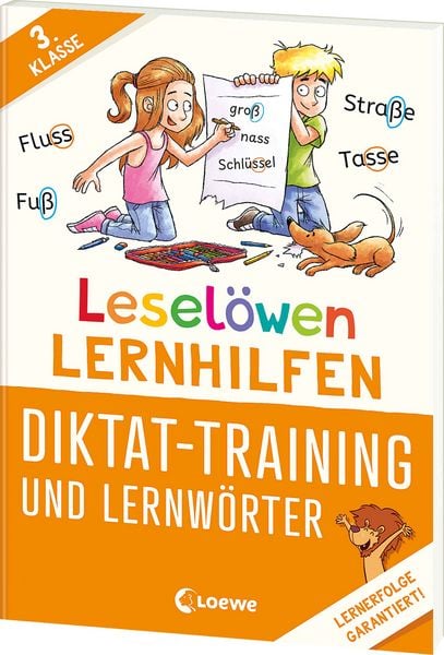 Produktbild: Lesel&ouml;wen Lernhilfen - Diktat-Training und Lernw&ouml;rter - 3. Klasse