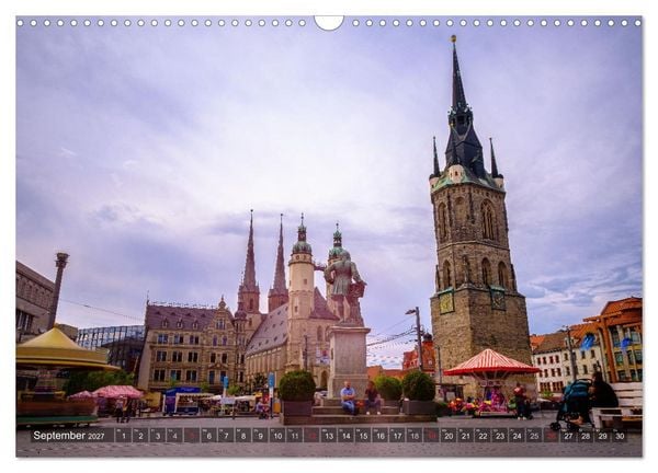 Produktbild: Ein Blick auf Halle an der Saale (Wandkalender 2027 DIN A3 quer), CALVENDO Monatskalender