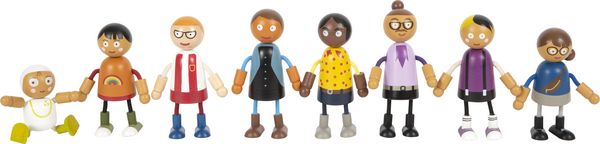 Produktbild: Biegepuppen-Familie mit Baby