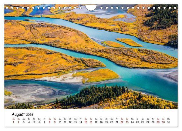 Produktbild: Alaska und Yukon, endlose Freiheit erleben (Wandkalender 2026 DIN A4 quer), CALVENDO Monatskalender