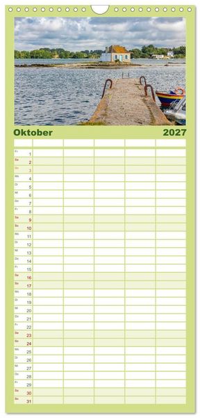Produktbild: Familienplaner 2027 - Morbihan - Eine Entdeckungsreise in den S&uuml;den der Bretagne mit 5 Spalten (Wandkalender, 21 x 45 cm) CALVENDO