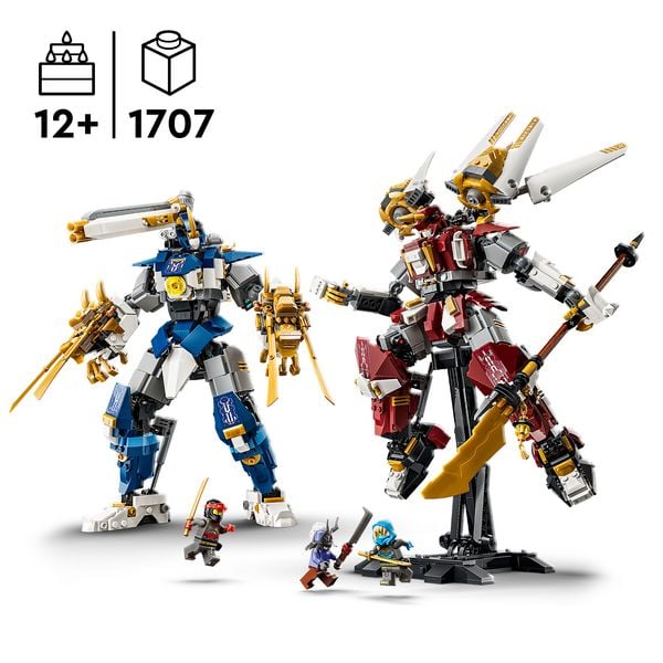 Produktbild: LEGO NINJAGO 71870 Die Zwillings-Titanmechs, Actionfiguren zum Bauen, Spielen und Ausstellen