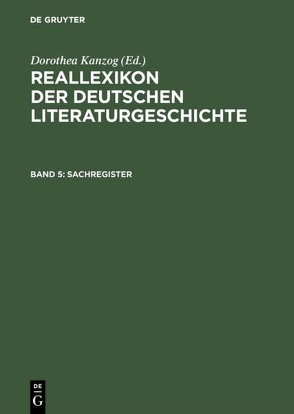 Produktbild: Sachregister