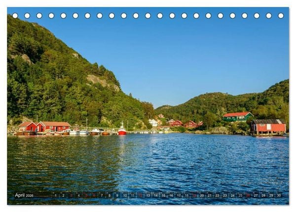 Produktbild: Norwegens S&uuml;den (Tischkalender 2026 DIN A5 quer), CALVENDO Monatskalender