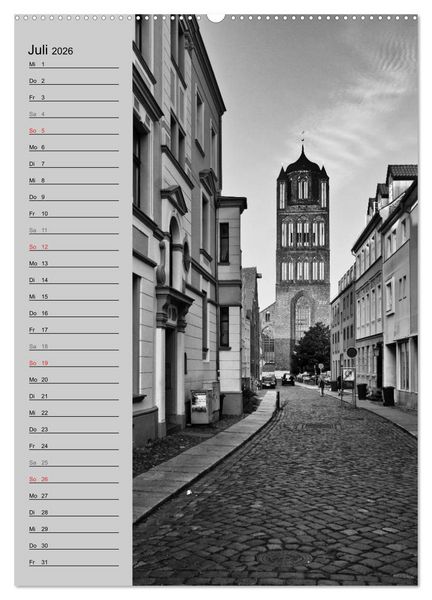 Produktbild: Stralsund. Ein Hauch l&auml;ngst vergangener Zeiten (Wandkalender 2026 DIN A2 hoch), CALVENDO Monatskalender