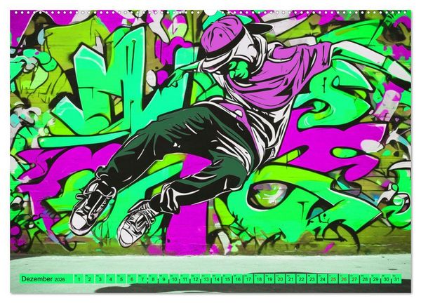 Produktbild: Lebensart Hip Hop (hochwertiger Premium Wandkalender 2026 DIN A2 quer), Kunstdruck in Hochglanz
