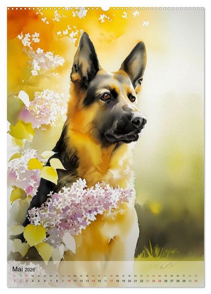 Produktbild: Lieblingshunde (hochwertiger Premium Wandkalender 2026 DIN A2 hoch), Kunstdruck in Hochglanz